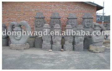 korea style figure stone sculpture