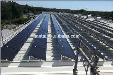 Adjustable triangle solar mount bracket for flat roof solar system