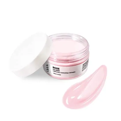 Private Label Dead Sea Mud Deeply Clean Pore And Blackhead Pink Mud Mask