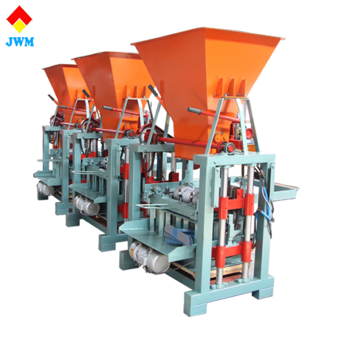 Máquina de fabricación de bloques sólidos de cemento semiautomático