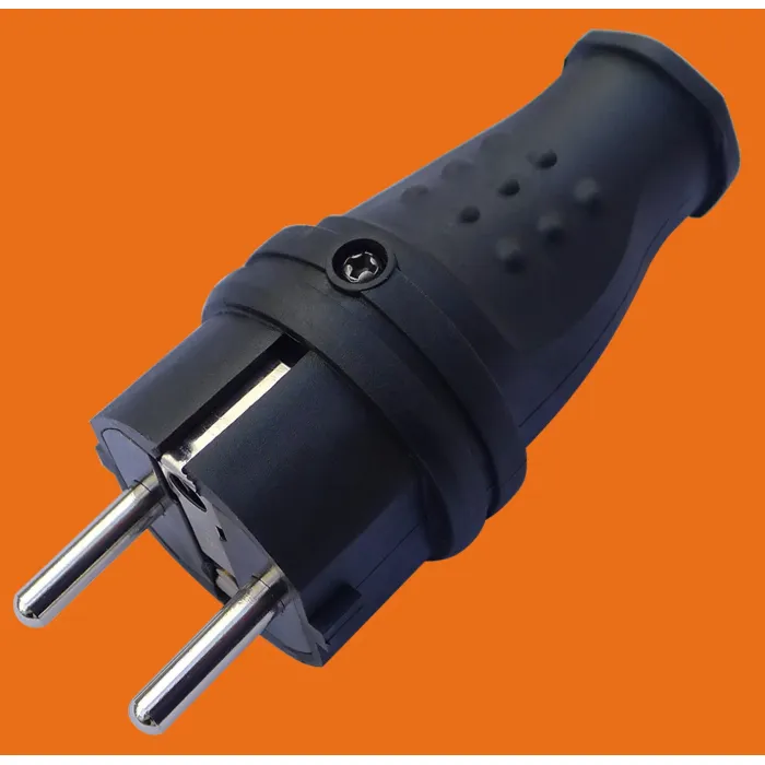 Enchufe de manija de cableado de extensión impermeable estándar europeo