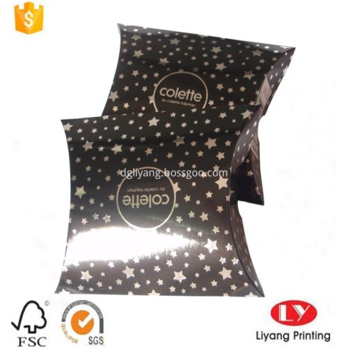 Small Glossy Jewelry Gift Paper Pillow Box