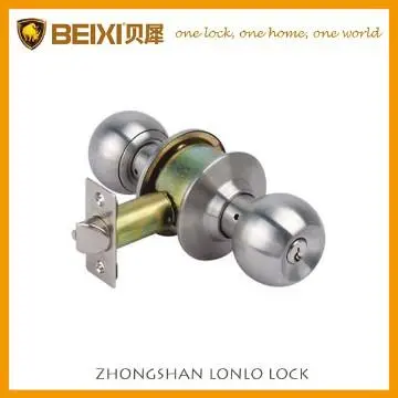 Stainless steel cylindrical entry privacy passage knob door locks