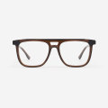 Square double bridge Acetate Men's Optical Frames