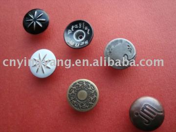 metal jeans button