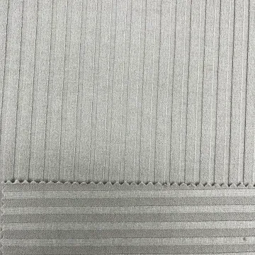 7x6 rib knitted stripe fabric polyester spandex