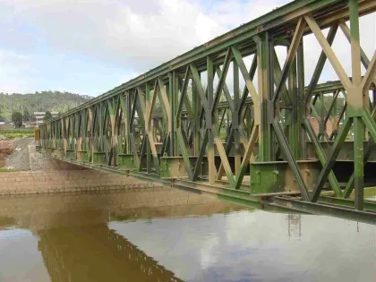 Structural steel Bailey bridge