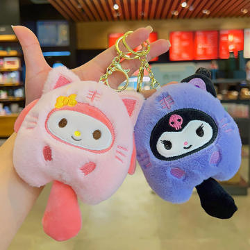 พวงกุญแจตุ๊กตาตุ๊กตา 10 ซม. น่ารัก - Kawaii การ์ตูนตุ๊กตาสัตว์ของเล่น