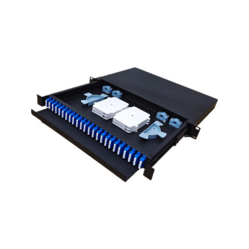 Fiber Optic FTTH 24-Core SC/FC/ST/LC ODF Rack-Mount Splicing Termination Box Patch Panel