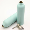 Empty cosmetic bottle package aluminum container