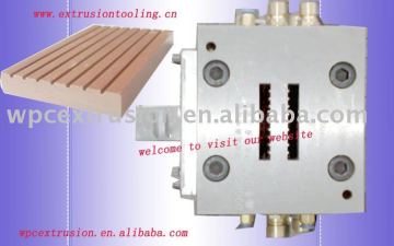 WPC extrusion machine for solid decking