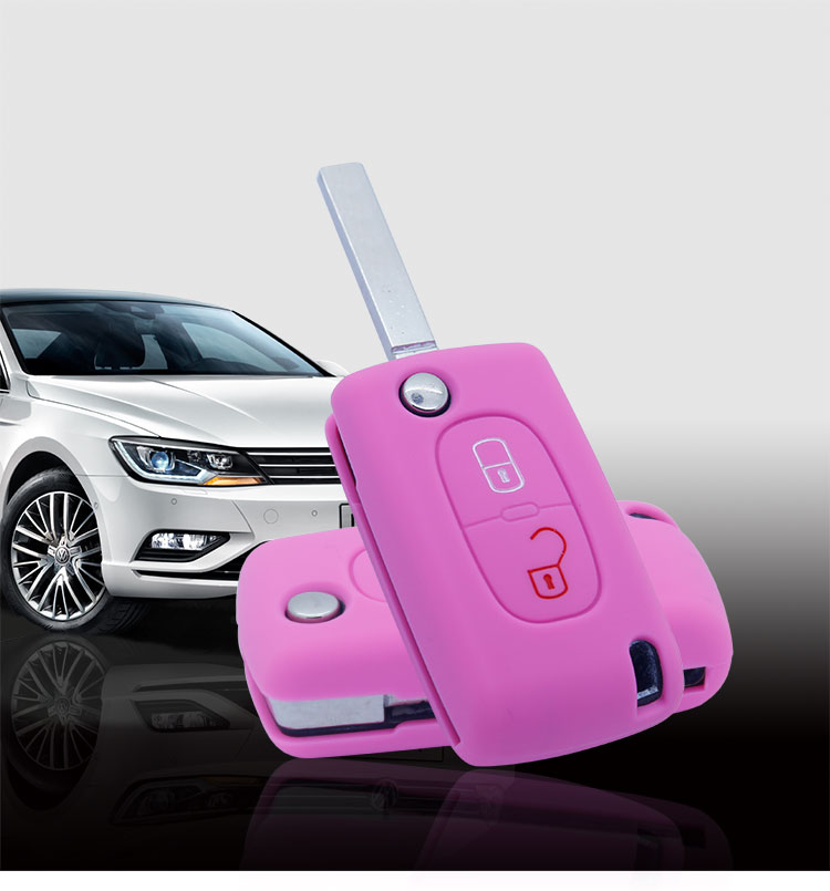 peugeot silicone car key bag