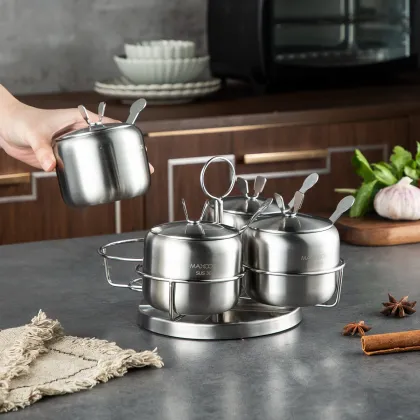 MAXCOOK Wholesale 304SS Seasoning Jar Set