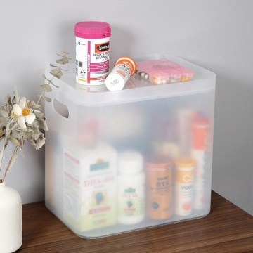 Nouveaux arrivants PP Makeup Organizer Box - Boîte de rangement de bureau polyvalent pour les cosmétiques et les médicaments
