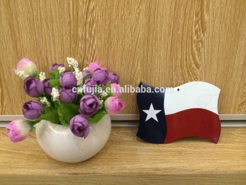 custom high quality factory price promotional gift flag shape metal decoration