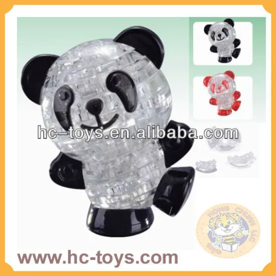 Hot!!! Panda Crystal Puzzle, Crystal Puzzle Game, 3D Panda Puzzle, Promotional Gift