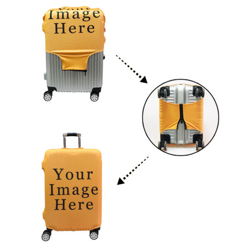 Wehyah Spandex Luggage Cover Suitcase Covers Travel Accessories Cute Printed Dog Cat Dust Cover 18''-32'' Protective Case ZY131