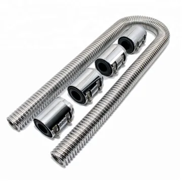 Universal 48'' Stainless Steel Radiator Flexible Coolant Water Hose Kit