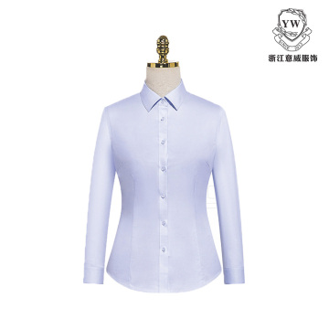MTV-154 Blue Women's Long Sleeve Blouse
