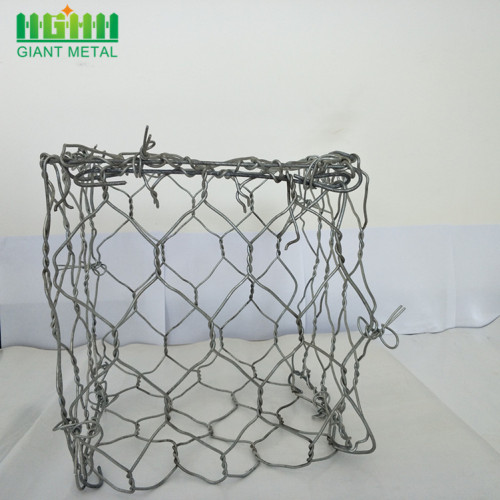 double twist ตะกร้า gabion ทอสังกะสีหนัก