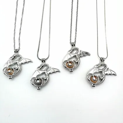 Dragon Pearl Pendant Necklace Jewelry