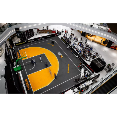 FIBA 3 × 3 ใบรับรอง Court Court ที่ได้รับการรับรองสำหรับบาสเก็ตบอล Enlio 01