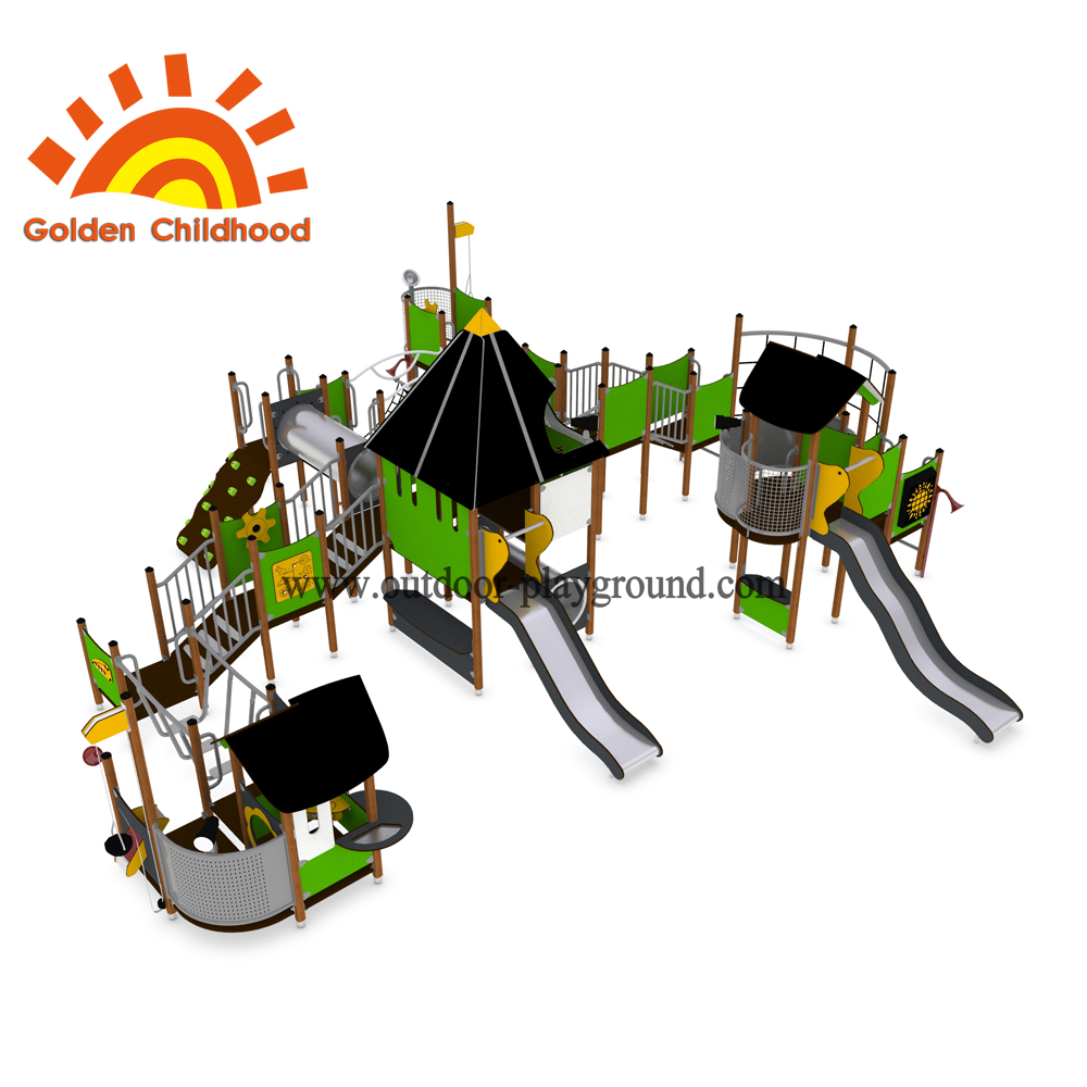 Outdoor Hpl Playground Green Play For Children