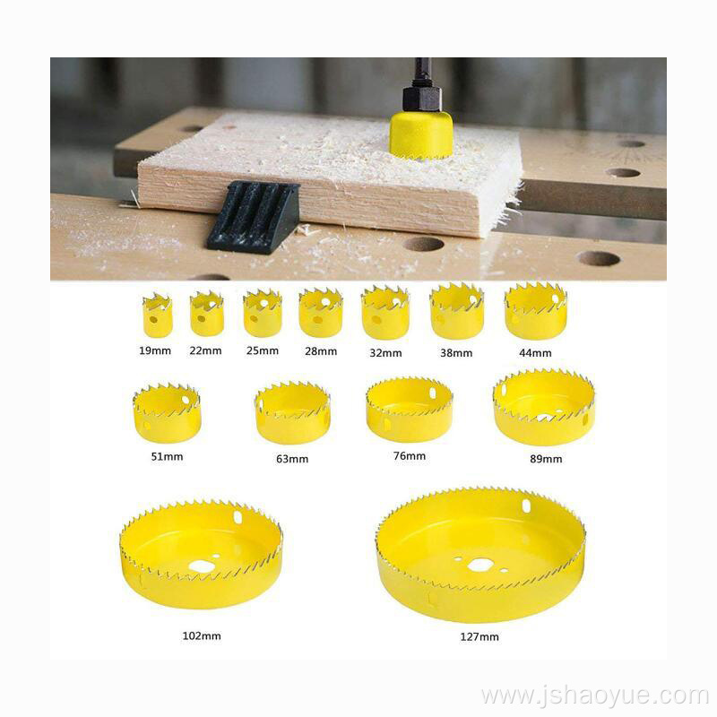 Carbon Steel Hole Saw Set for Wood