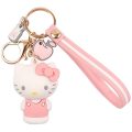 Chaveiro dos desenhos animados Hello Kitty Womens Bolse Charms