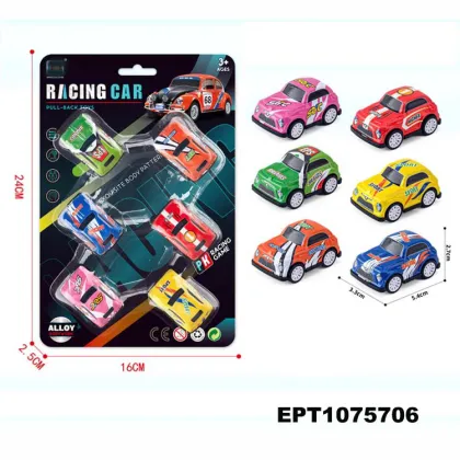 Diecast Model Car Set: EPT Boomerang Car Pull-Back Racing Toys for Kids