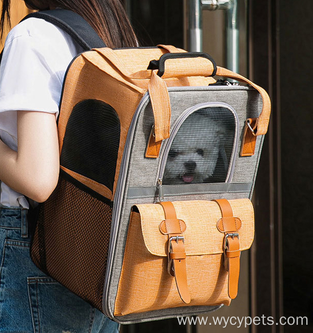 Breathable Large Capacity Pet Travel Carrier Backpack