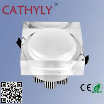 7w Square  AcrylIc PMMA Aluminum LED down light buld