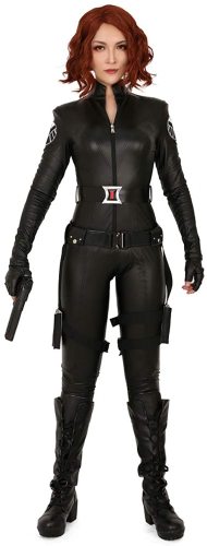 Cosplay-kostym för kvinnliga Black Widow Marvel Heroes