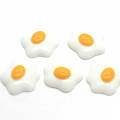 Flower Shaped Kawaii Fried Egg flat back Beads 100pcs/bag For Handmade Craft Decoration Beads Charms Phone Ornaments Spacer