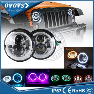 OVOVS best selling waterproof IP67 led headlight 12v 40w led wrangler headlamp