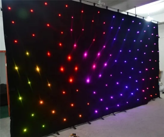 LED Twinkling Star Curtain: Multicolor DJ Disco Clubnight Wedding Decoration Backdrop