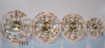 Fashion 2-Holes Electroplating Acrylic/Plastic Combination Buttonp