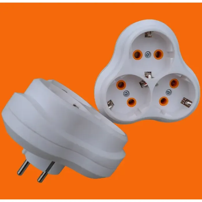 Adaptor Soket Pemisah Bulat Euroslot 16A 250V