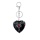 Black Obsidian Heart Antique Silver Double Dragon Stone Pendant (32x42mm) Necklace 45cm Black Cord