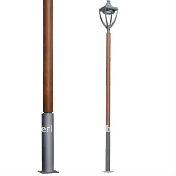 steel lamp post PL300R IC DROIT street lighting pole