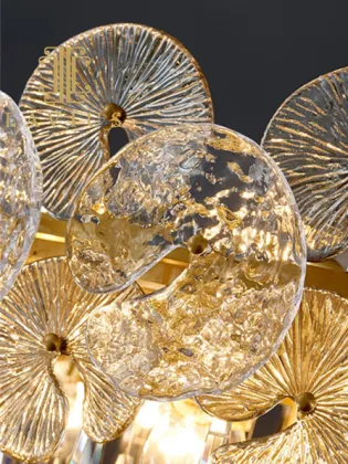 Golden chandelier The droplight of restoring ancient ways villa chandelier