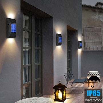 Solar-Powered Sensor Wall Light - LED Garden Lamp for Outdoor Use