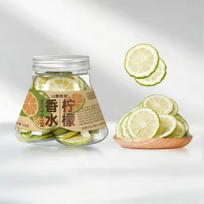 Artisanal Freeze-Dried Lemon Slices for Herbal Infusions