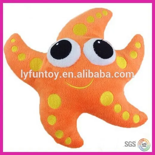 2015 customized factory wholesale soft sea star plush toy