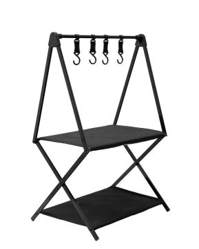 Portable Barbecue Travel Camping Triangle Rack Cookware Hanger & Storage Rack