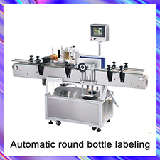 Desktop Semi automatic round bottle labeling machine for Jars Cans Paper Tube Wine Glass Cup PET product Sticker labeling