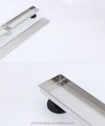 Reversible Cover Rectangular Drain: Stainless Steel Linear Shower Floor Drain