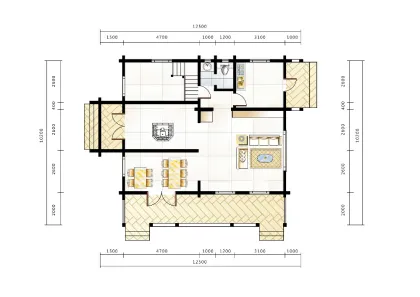 fast installation prefabricated wooden log house