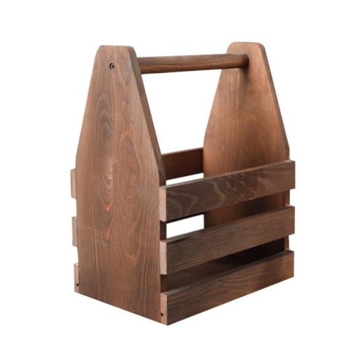 Wood Beer Caddy Rack Wood Wine Bottle Carrier