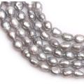 Olivary Gray Freshwater Cultured Pearl Beads Jewelry Making